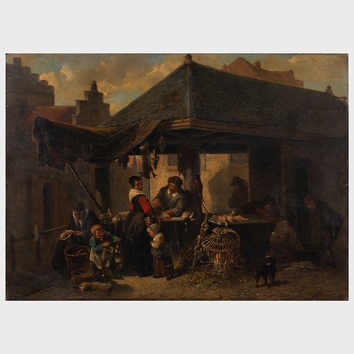 Johan Mari Henri Ten Kate (1831-1910):  Poultry Market