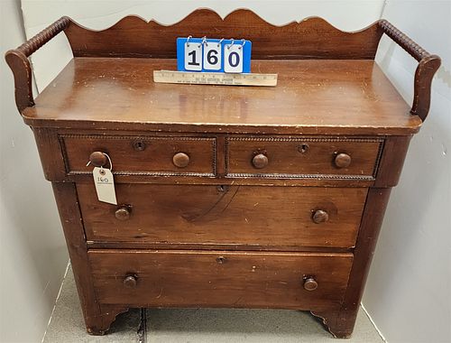 19th C 4 drawer chest 