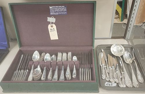 bx'd 88pc 800 silber flatware set 90.53 ozt weight does not incl 24 knives