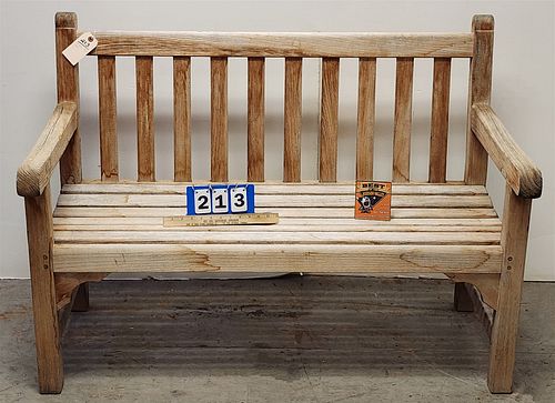 Kingsley Bate teak bench 