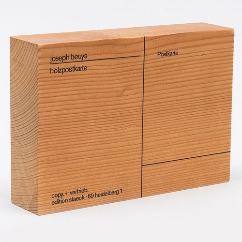 Joseph Beuys (1921-1986): Holzpostkarte