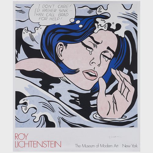 Roy Lichtenstein (1923-1997): Drowning Girl Poster