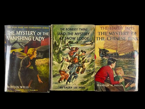 Group of 3 Hardy Boys, Bobbsey Twins, and Vicki Barr Air Stewardess Books