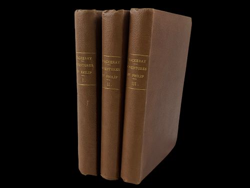 Thackeray "The Adventures of Philip" in 3 Volumes 1862 