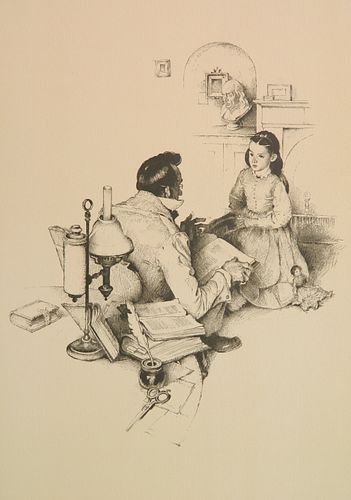Norman Rockwell lithograph