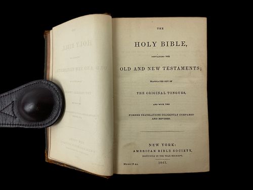 1867 The Holy Bible Containing The Old and New Testaments American Bible Society
