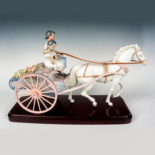 Flower Wagon 1001784 - Lladro Porcelain Figurine