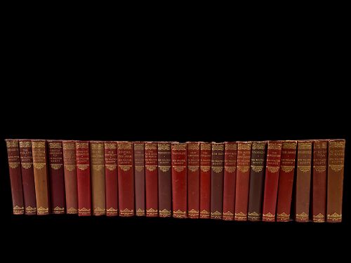 24 Mixed Volumes of The Waverley Novels by Sir Walter Scott