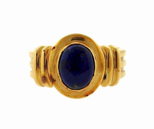 14k Gold Lapis Lazuli Ring