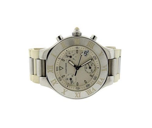 Cartier Must 21 Chronoscaph Stainless Steel Watch