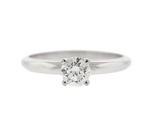 Platinum 0.58ct Diamond Engagement Ring