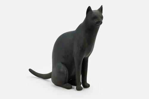 Gwynn Murril, 'Blitz Sitting Cat' Sculpture