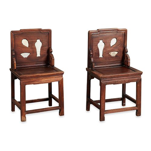 Pr Late 19th c. Chinese Hongmu Chairs