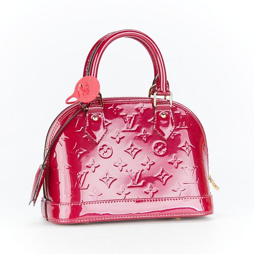 Louis Vuitton Vernis Alma BB Amethyst Handbag
