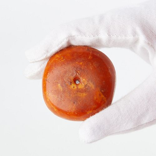 Large Tibetan Amber Bead