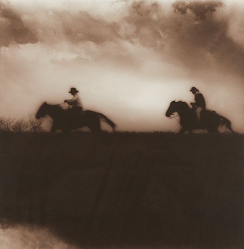 Jack Spencer "Riders Across the Levee" Photograph