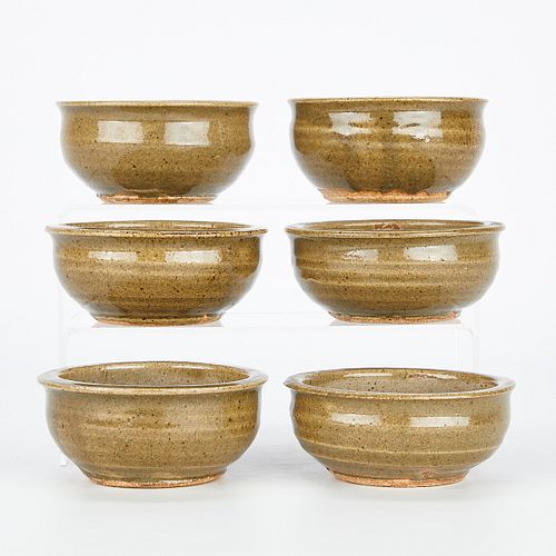 Set 6 Warren MacKenzie Ceramic Bowls - Marked