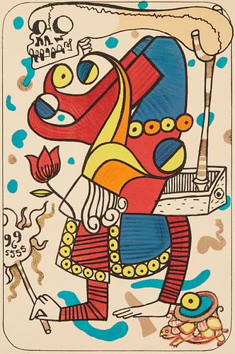 Salvador Dali "Joker" Playing Card Lithograph 1972