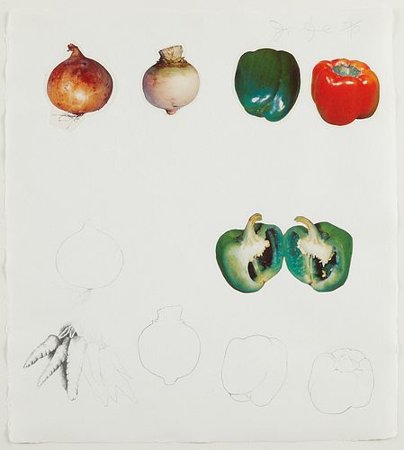 Jim Dine "Vegetables 6" Lithograph Artist Proof