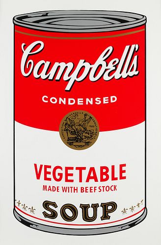 Andy Warhol Sunday B. Morning Vegetable Soup Can