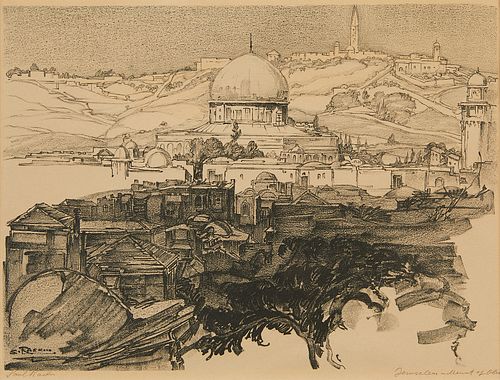 Saul Raskin "Jerusalem - Mount of Olives" Print
