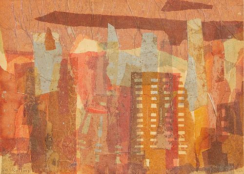 Jo Lutz Rollins Abstract City Collage