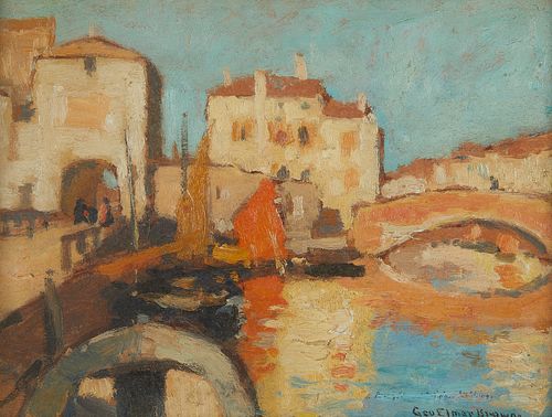 George Elmer Browne Chioggia Italy Painting