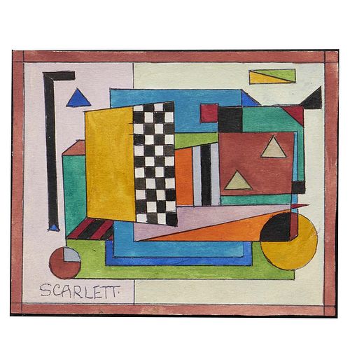 Rolph Scarlett, Modernist watercolor
