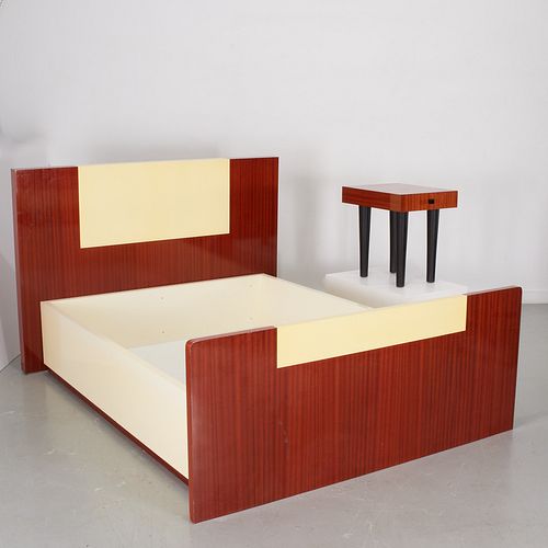 Pace queen-size bed and nightstand