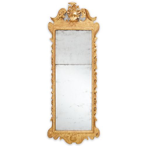 Fine antique George II style giltwood pier mirror