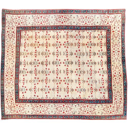 Antique Indian Agra carpet