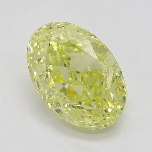 1.00 ct, Natural Fancy Intense Yellow Even Color, VVS1, Oval cut Diamond (GIA Graded), Appraised Value: $ 22,900 
