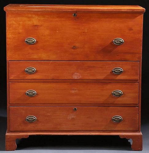 EARLY AMERICAN 3 DRAWER BLANKET CHEST, C. 1800