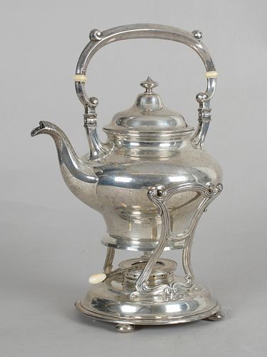 An Art Nouveau Period Kettle on Stand by Gorham