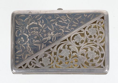 A 19th Century Russian Silver Cigarette Case