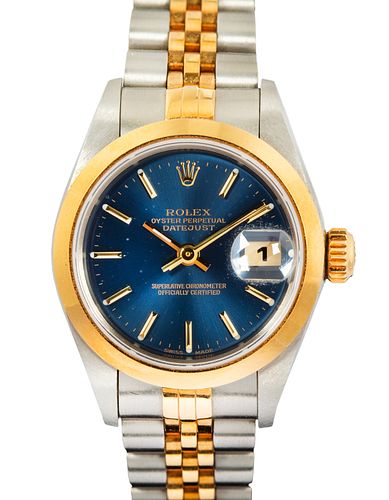 Rolex, Oyster Perpetual Lady-Datejust, Ref. 69163, Gold and Steel Automatic Wristwatch, 1998