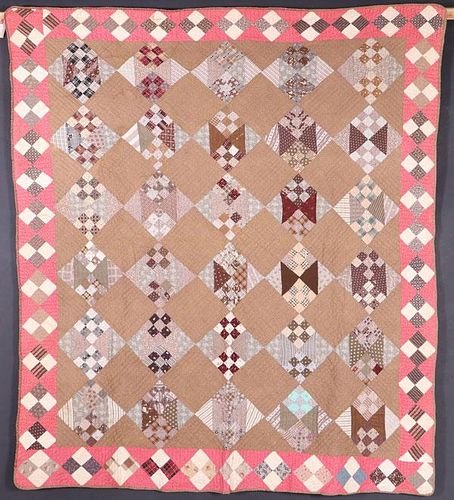 2 19TH CENTURY HAND STITCHED AMERICAN QUILTS
