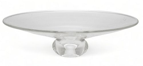 Steuben Glass Centerpiece Bowl, H 4.25" Dia. 15.5"
