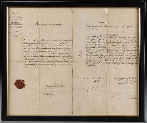 AN IMPERIAL RUSSIAN PERIOD TRAVEL DOCUMENT
