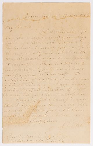 ROBERT E. LEE (1807-1870) AUTOGRAPH LETTER SIGNED TO A TEXAS RAILROAD INVESTOR