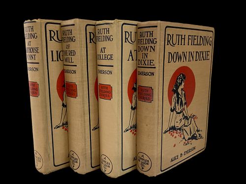 Group of 4 Ruth Fielding Series Books by Alice B. Emerson, 1913-1917