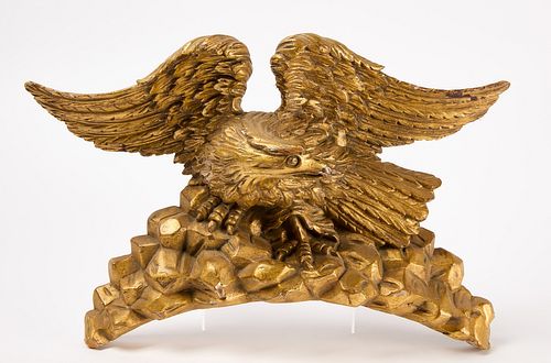 Carved Eagle Wall Plaque