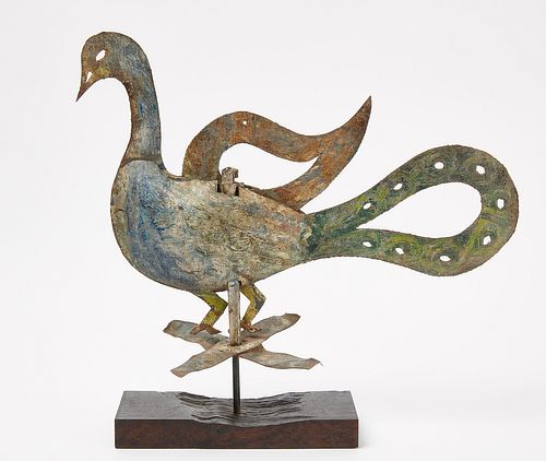 Unusual Peacock Weathervane