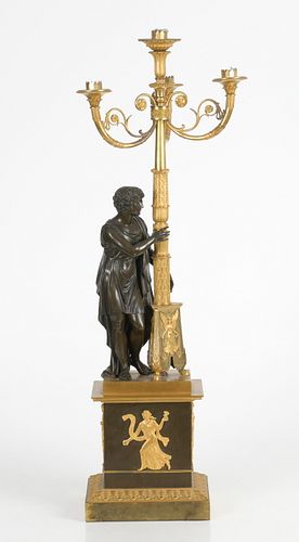 Empire Bronze Figural Candelabrum, Pierre Philippe Thomire