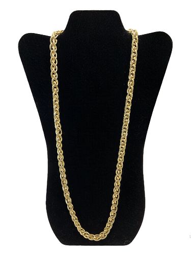 14 kt Yellow Gold Intertwined 30 “ Gold Chain from the Surreal Collection