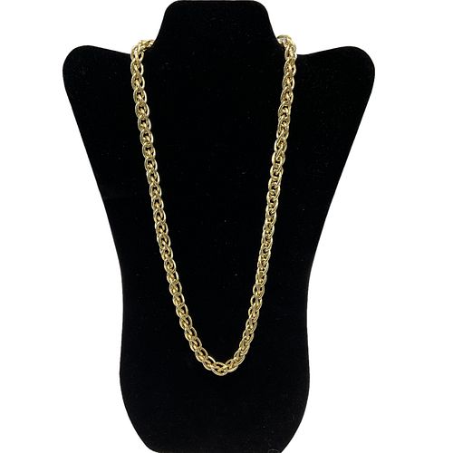 14 kt Yellow Gold 24 “ Intertwined Chain from the Surreal Collection