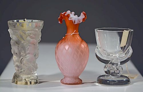 Selection of Three Glass Vases