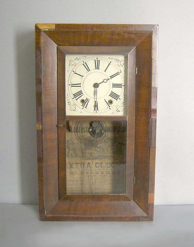 C. Boardman Empire mahogany mantle clock, 19th c.,