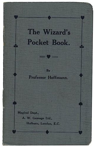 Hoffmann, Professor. The Wizard’s Pocket Book.