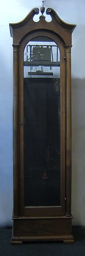 Rare Philadelphia mahogany tall case clock by Fran